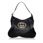 Gucci Britt Leather Shoulder Bag (SHG-30002)