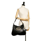 Gucci Britt Leather Shoulder Bag (SHG-30002)
