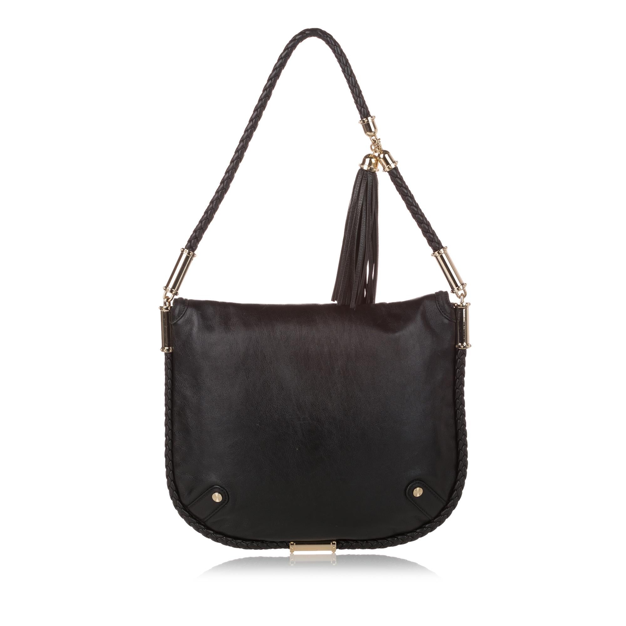 Gucci Britt Leather Shoulder Bag (SHG-31058)