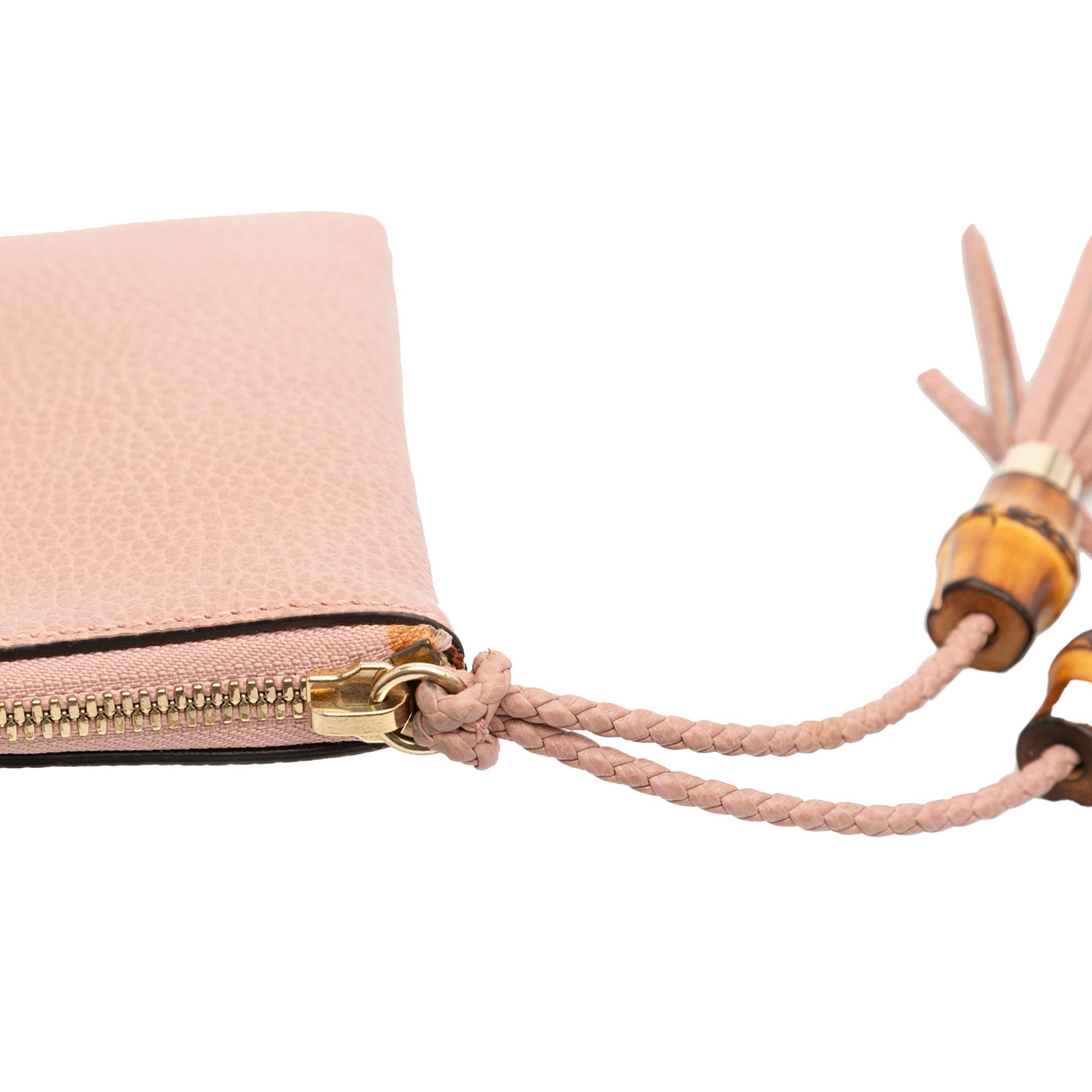 Gucci Calfskin Bamboo Clutch