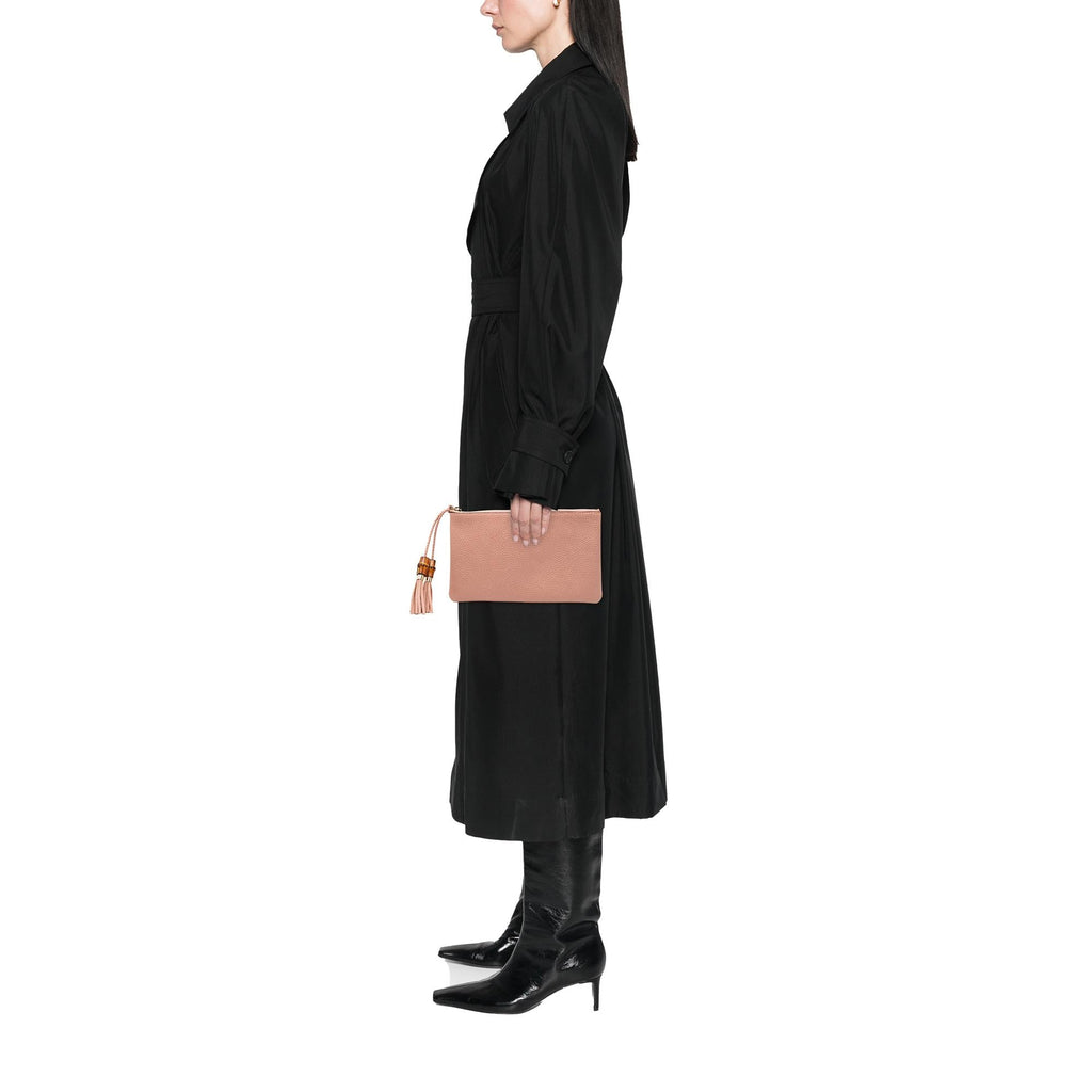 Gucci Calfskin Bamboo Clutch