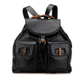 Gucci Calfskin Bamboo Drawstring Backpack