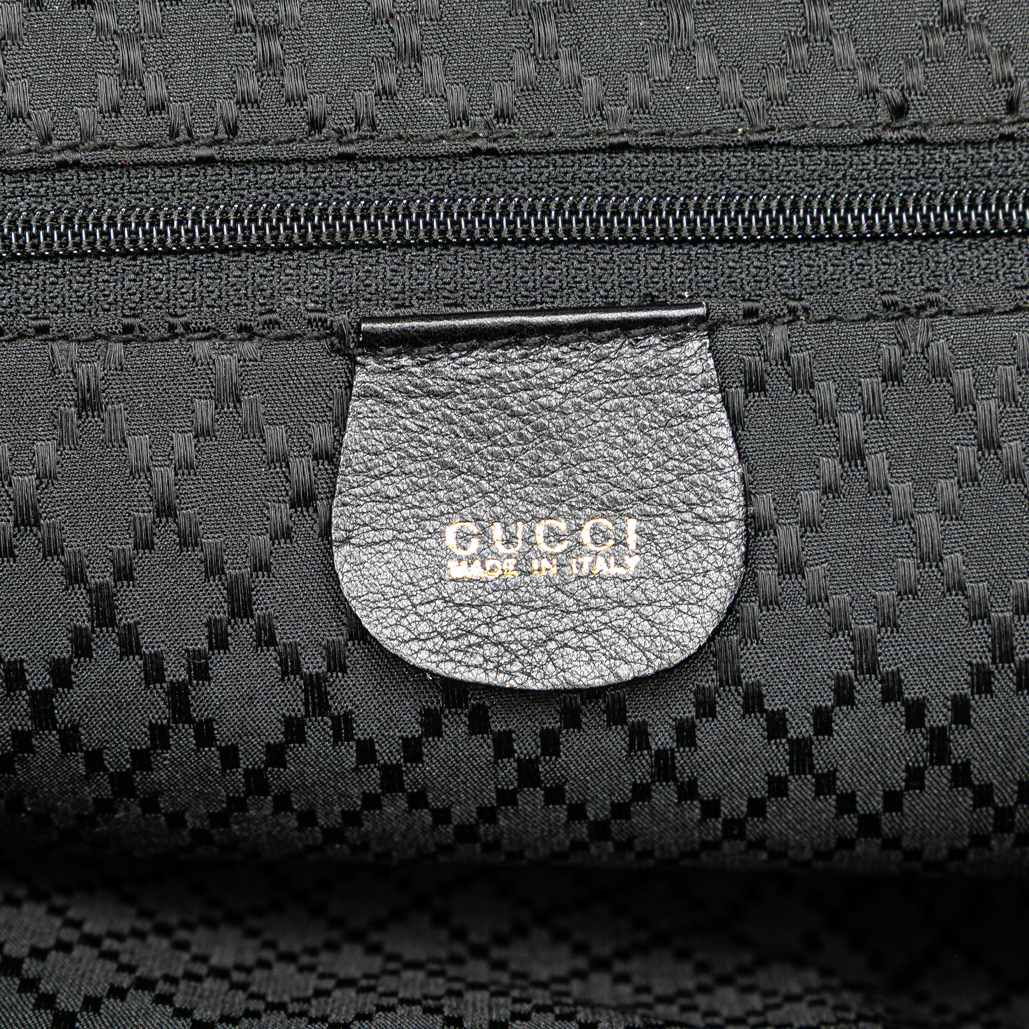 Gucci Calfskin Bamboo Drawstring Backpack