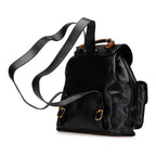 Gucci Calfskin Bamboo Drawstring Backpack