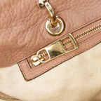 Gucci Calfskin Bamboo Shopper Boston Bag