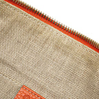 Gucci Calfskin Bamboo Tassel Clutch