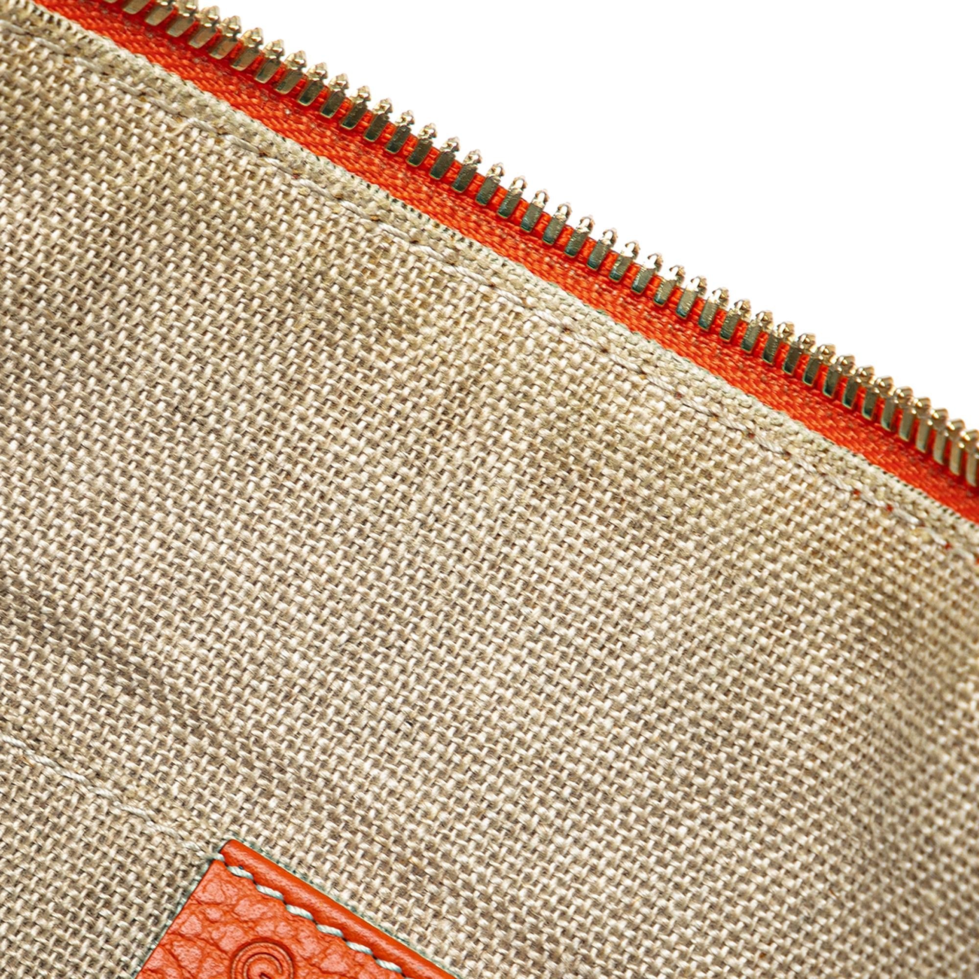 Gucci Calfskin Bamboo Tassel Clutch
