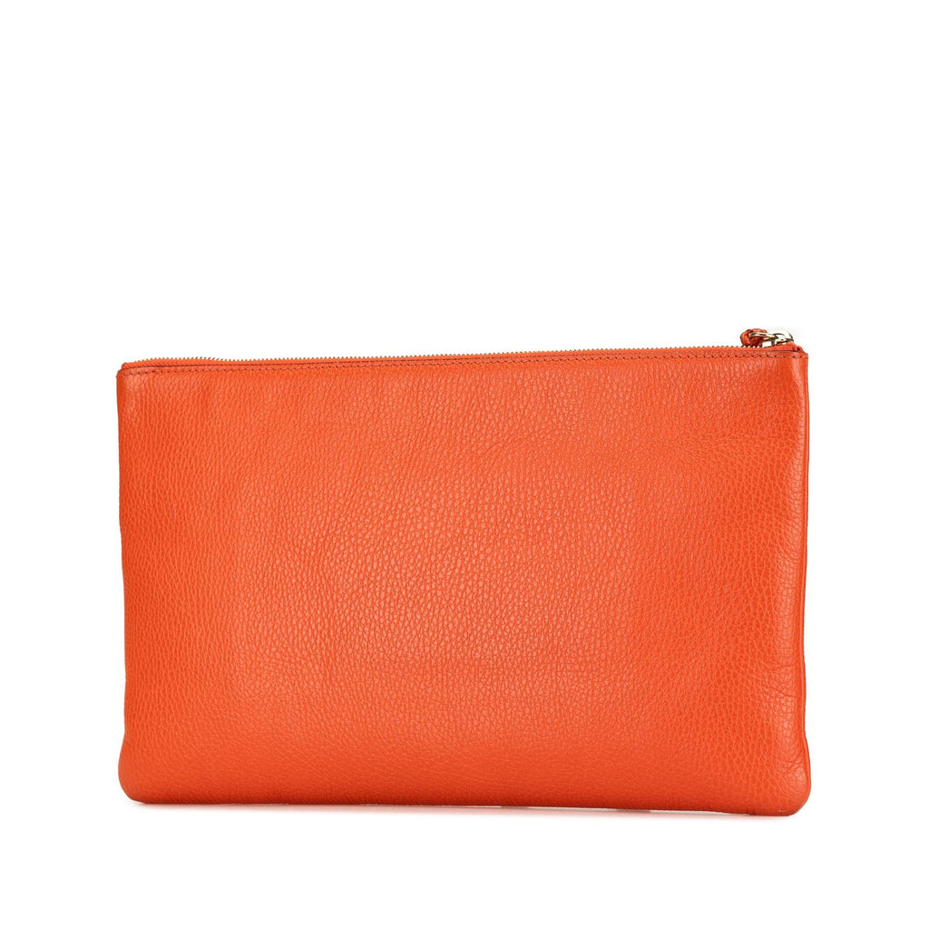 Gucci Calfskin Bamboo Tassel Clutch