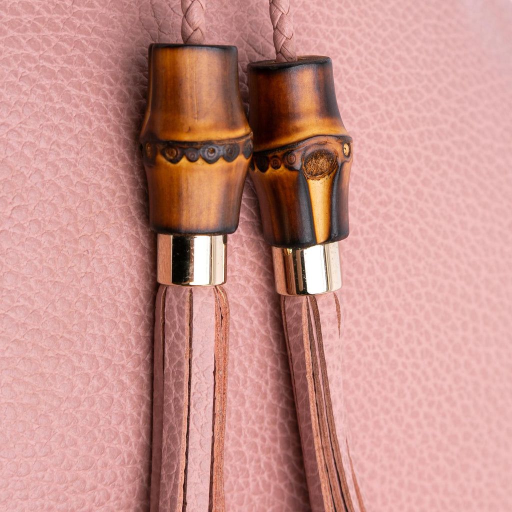 Gucci Calfskin Bamboo Tassel Clutch