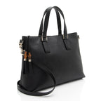 Gucci Calfskin Bamboo Tassel Tote (SHF-gWsjHp)