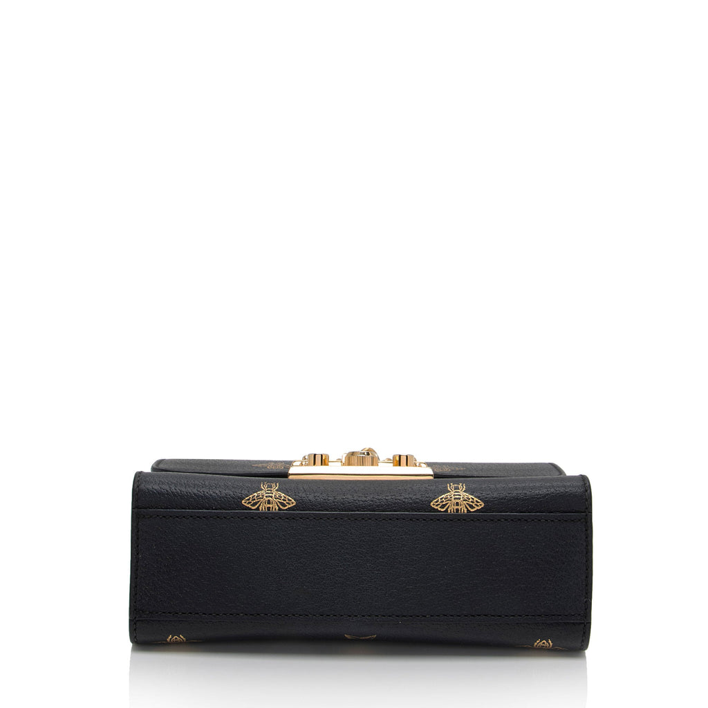 Gucci Calfskin Bee Star Padlock Small Shoulder Bag