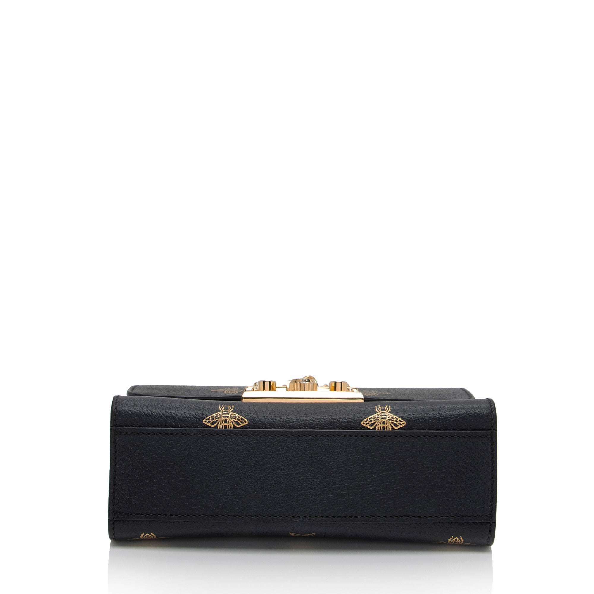 Gucci Calfskin Bee Star Padlock Small Shoulder Bag