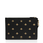 Gucci Calfskin Bee Star Wristlet (SHF-8glDSR)