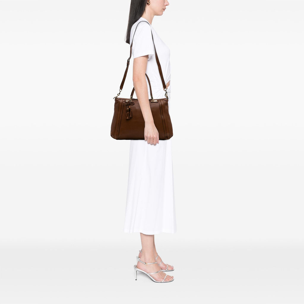 Gucci Calfskin Bella Satchel