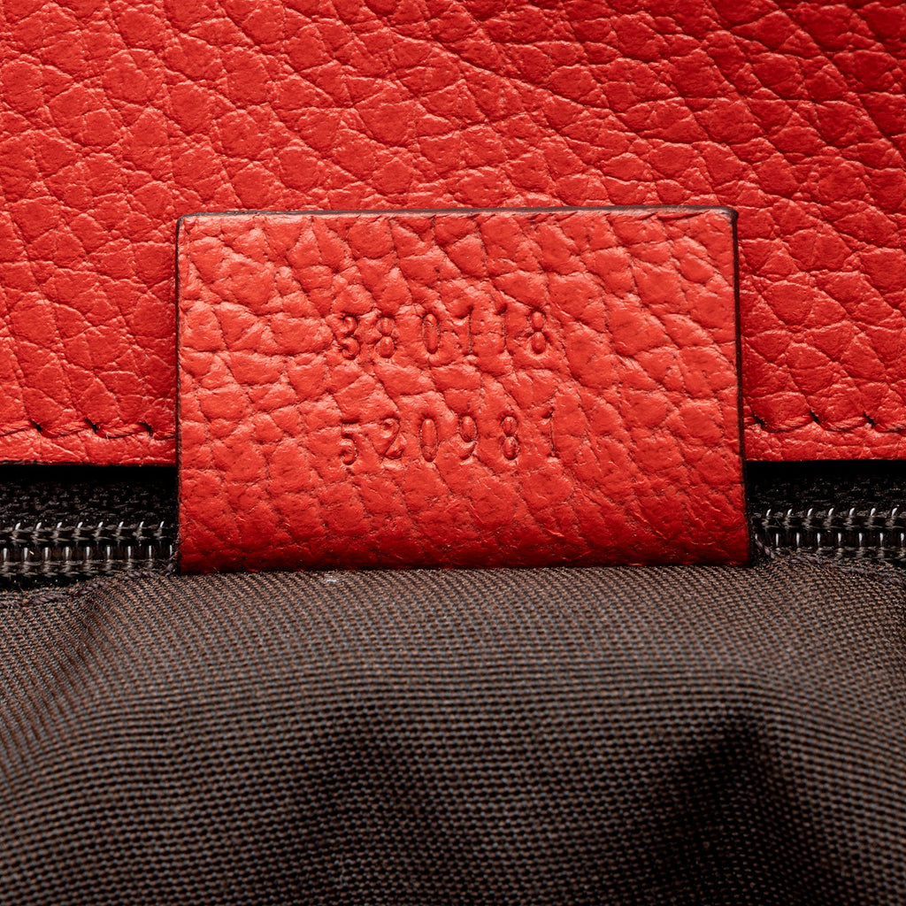Gucci Calfskin Braided Handle Large Gifford Tote