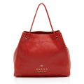 Gucci Calfskin Braided Handle Large Gifford Tote