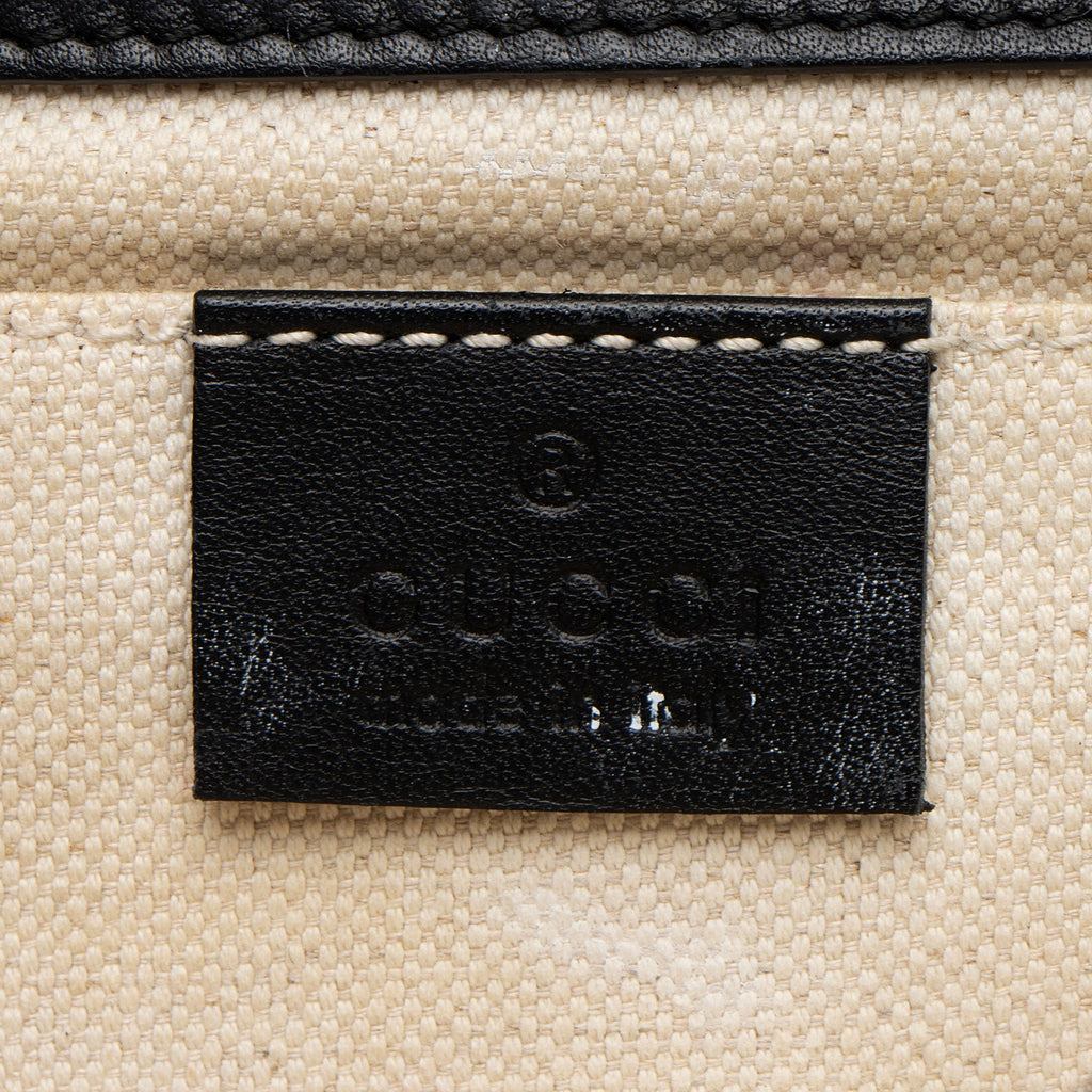 Gucci Calfskin Cat Lock Medium Top Handle