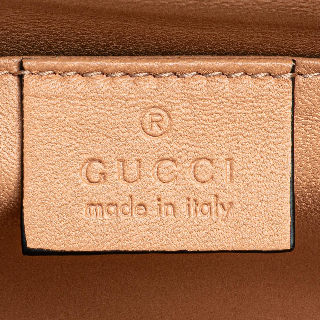 Gucci Calfskin Crystals Broadway Clutch
