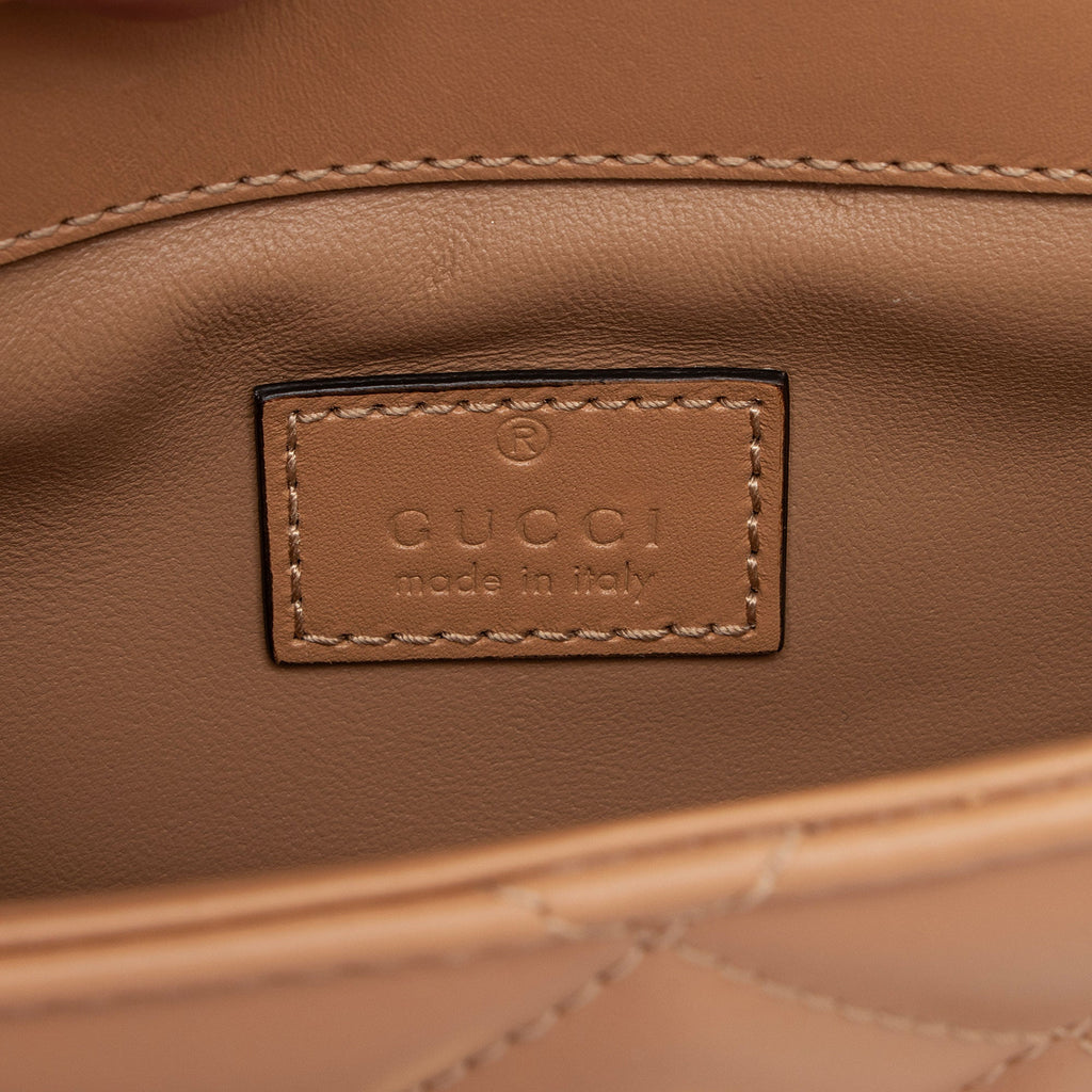 Gucci Calfskin Deco Mini Shoulder Bag