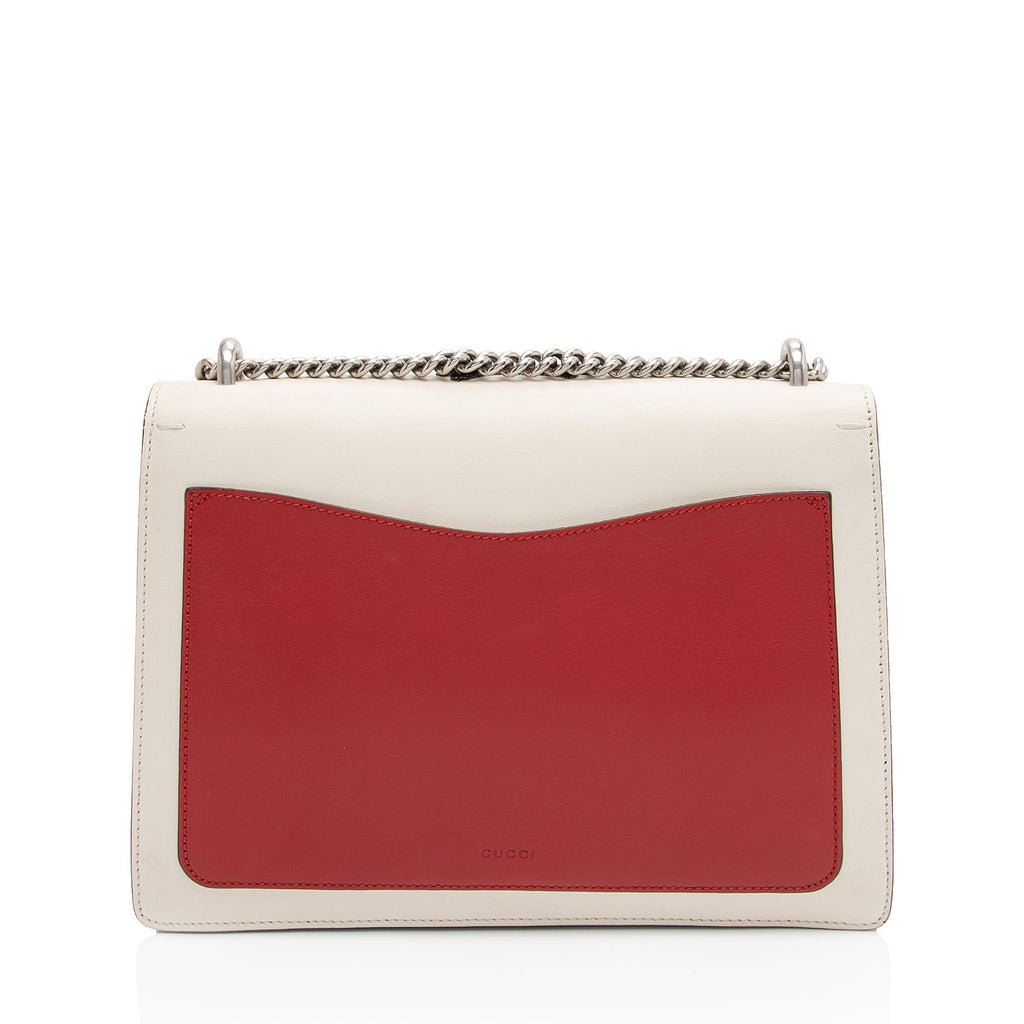 Gucci Calfskin Embroidered Dionysus Bee Medium Shoulder Bag