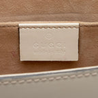 Gucci Calfskin Embroidered Padlock Small Shoulder Bag (SHF-IvAfyD)