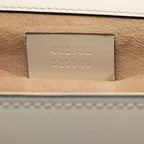 Gucci Calfskin Floral Studded Padlock Small Shoulder Bag (SHF-XfBq3s)