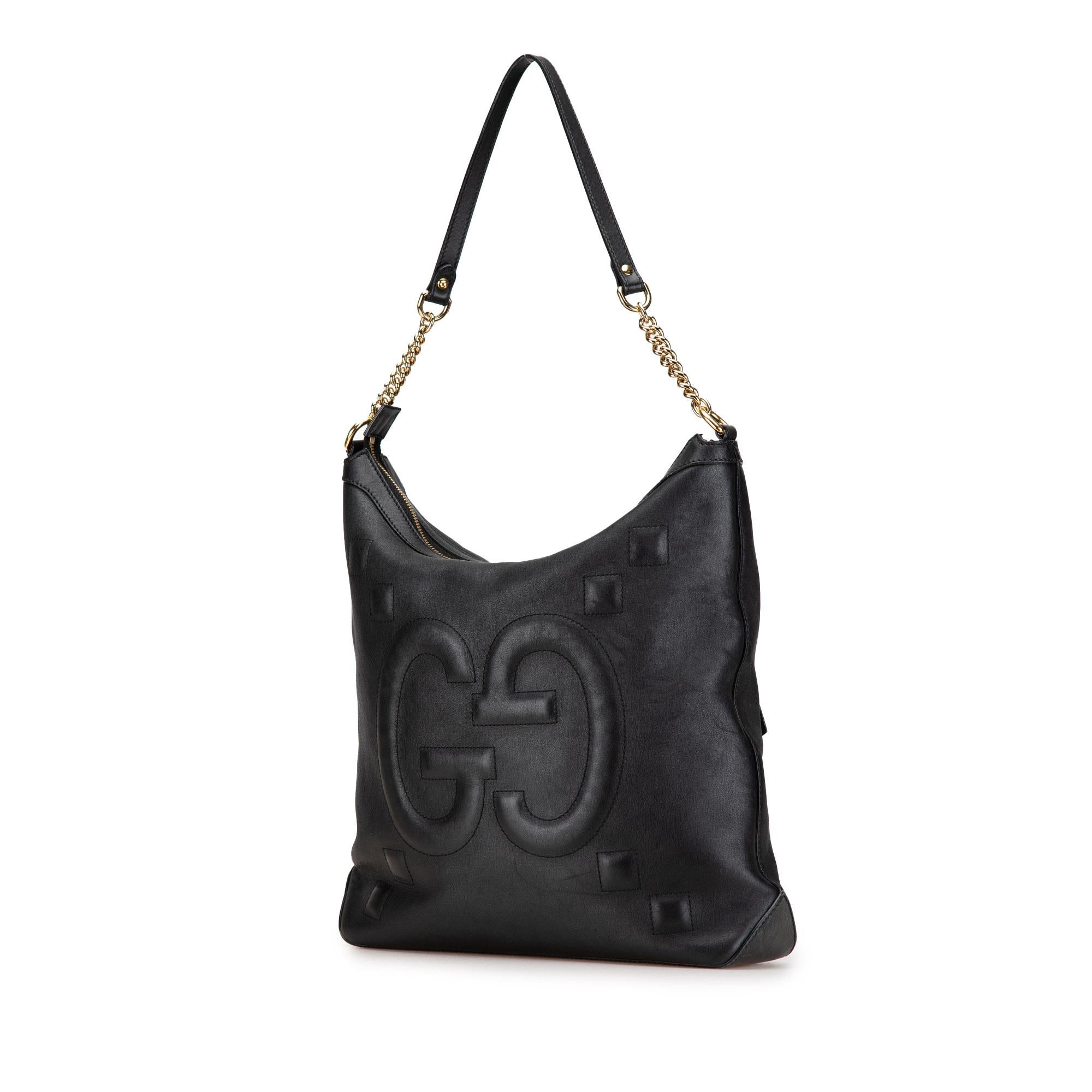 Gucci Calfskin GG Apollo Shoulder Bag