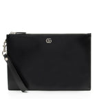 Gucci Calfskin GG Marmont Zip Pouch