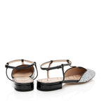 Gucci Calfskin Glitter Double G Slingback Flats - Size 10 / 40