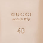 Gucci Calfskin Glitter Double G Slingback Flats - Size 10 / 40