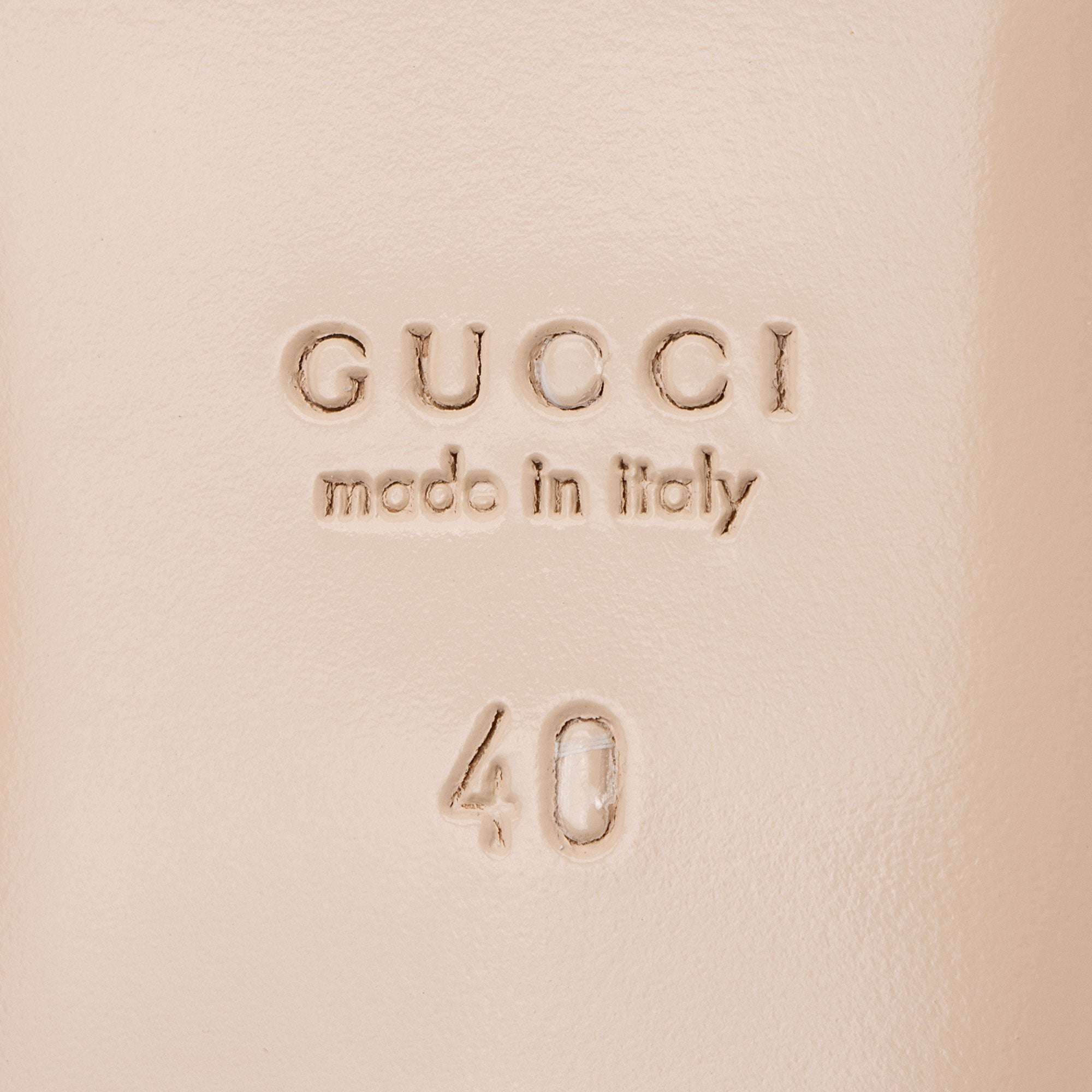 Gucci Calfskin Glitter Double G Slingback Flats - Size 10 / 40
