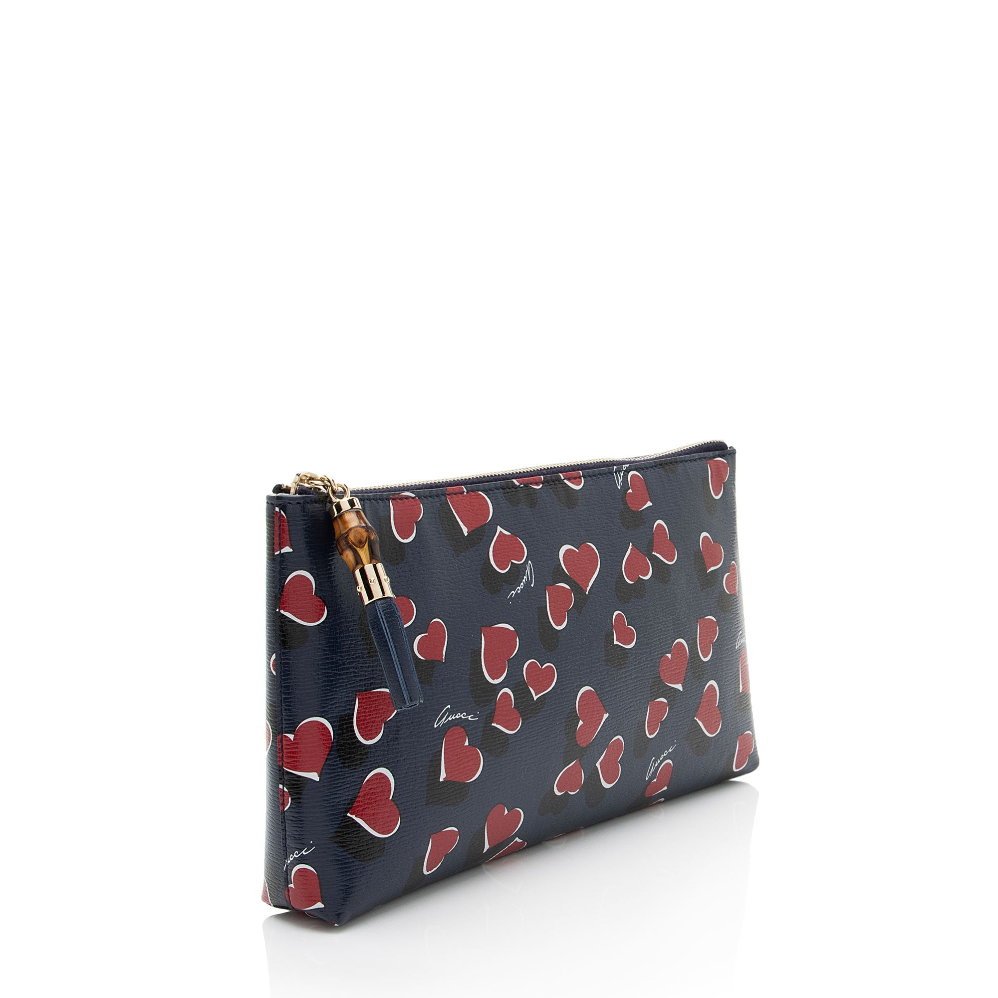 Gucci Calfskin Heartbeat Large Pouch