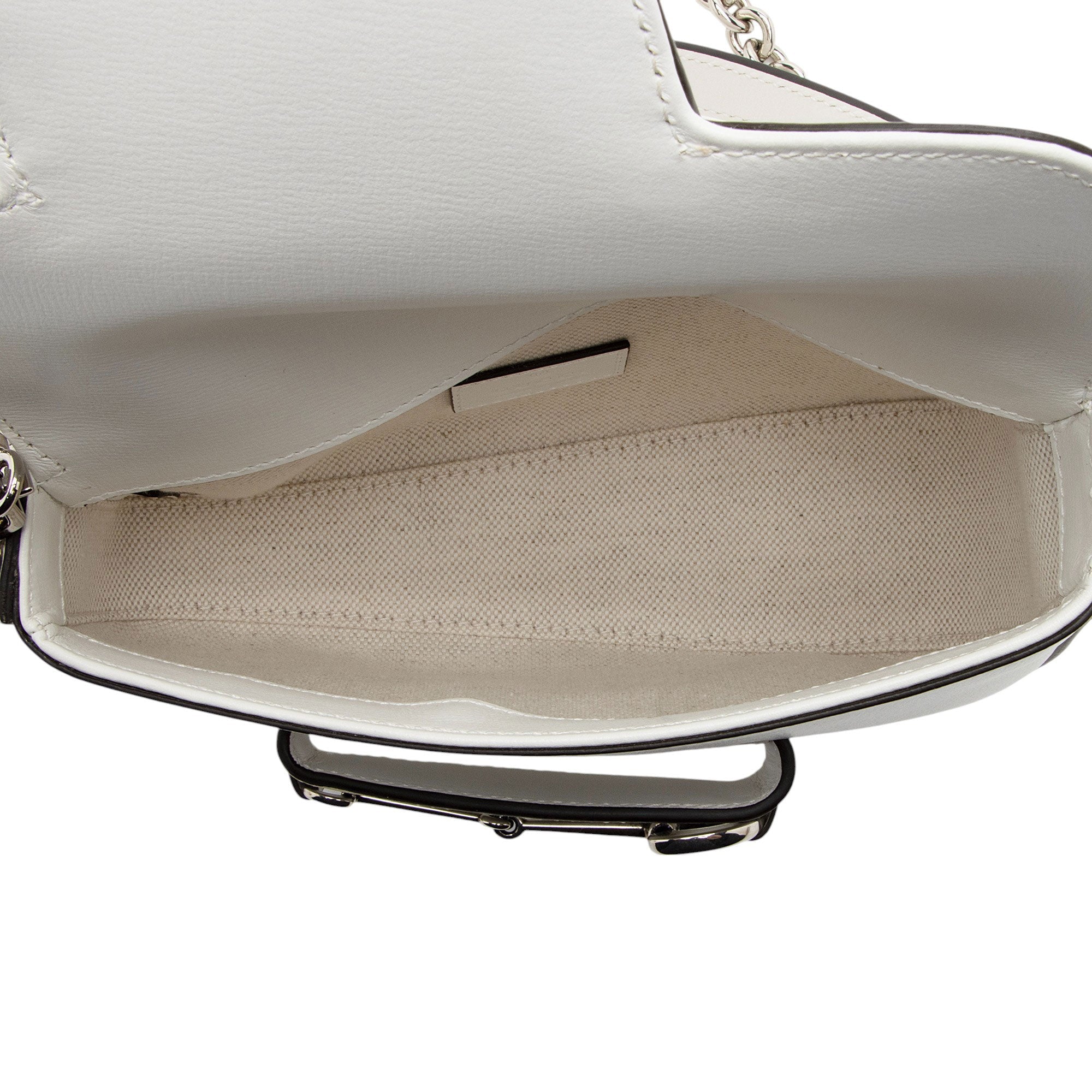 Gucci Calfskin Horsebit 1955 Asymmetric Mini Shoulder Bag