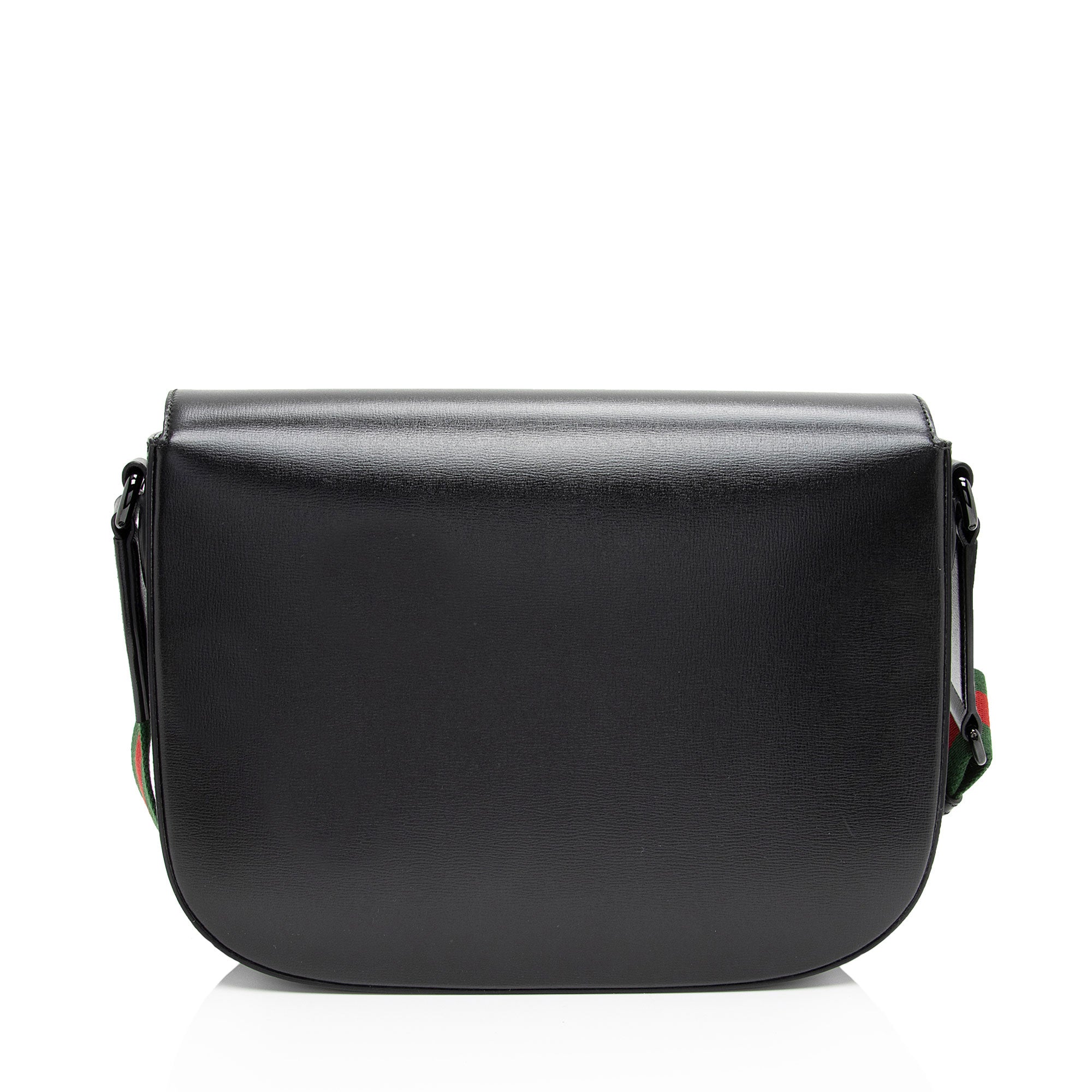 Gucci Calfskin Web Horsebit 1955 Shoulder Bag (SHF-SQoWjr)