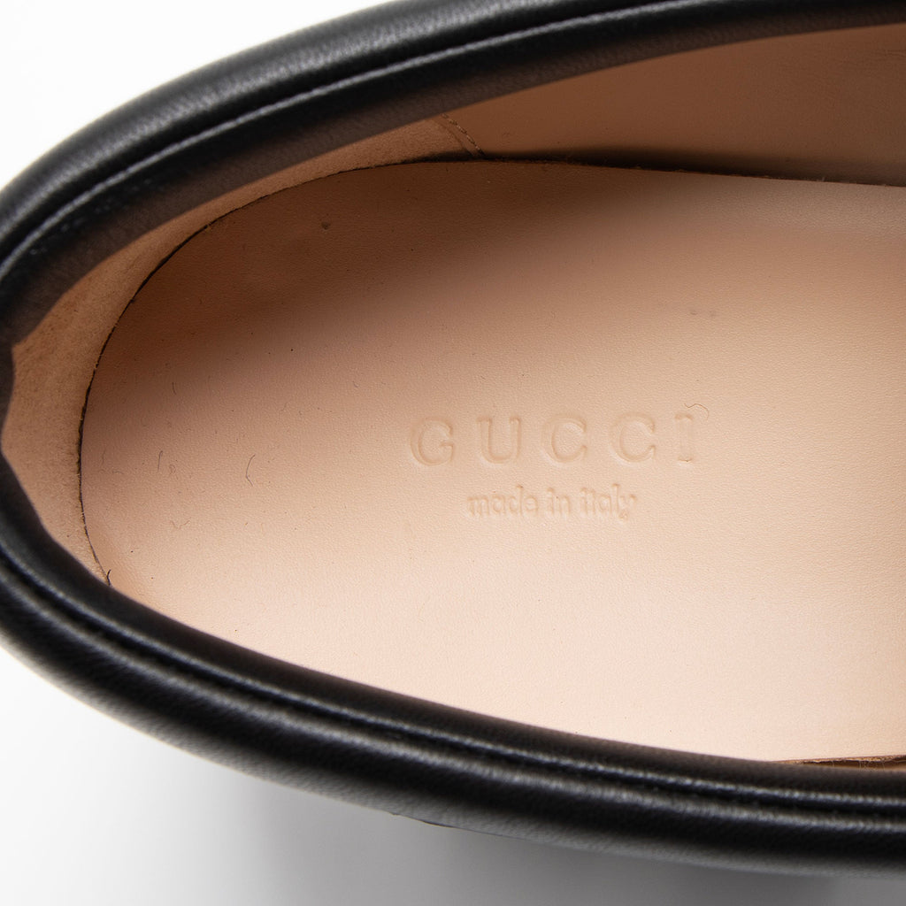 Gucci Leather Horsebit Lug Sole Loafers - Size 11 / 41