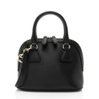 Gucci Leather GG Charm Dome Small Satchel