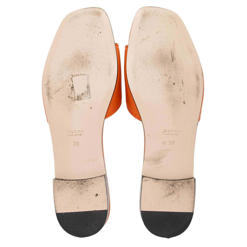 Gucci Calfskin Interlocking G Cut Out Slide Sandals - Size 9 / 39 (SHF-Q3nxuK)
