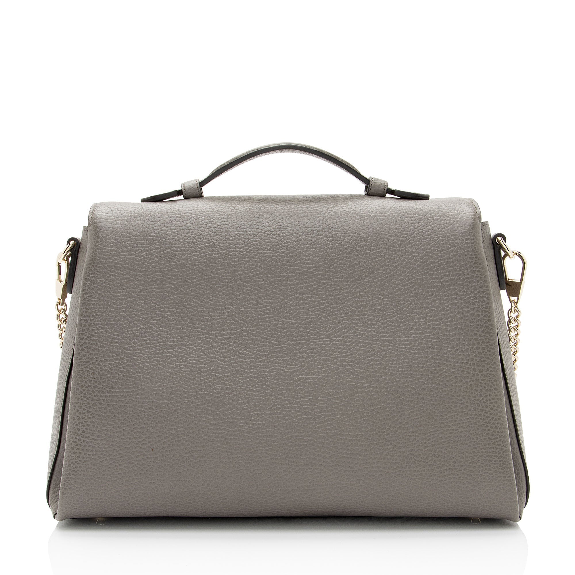 Gucci Calfskin Interlocking G Top Handle Medium Shoulder Bag (SHF-AHOWbQ)