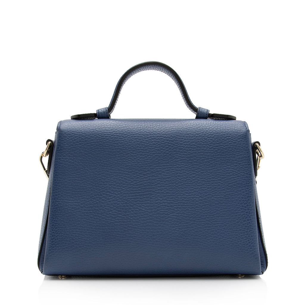 Gucci Calfskin Interlocking G Top Handle Small Shoulder Bag (SHF-2x4YHi)