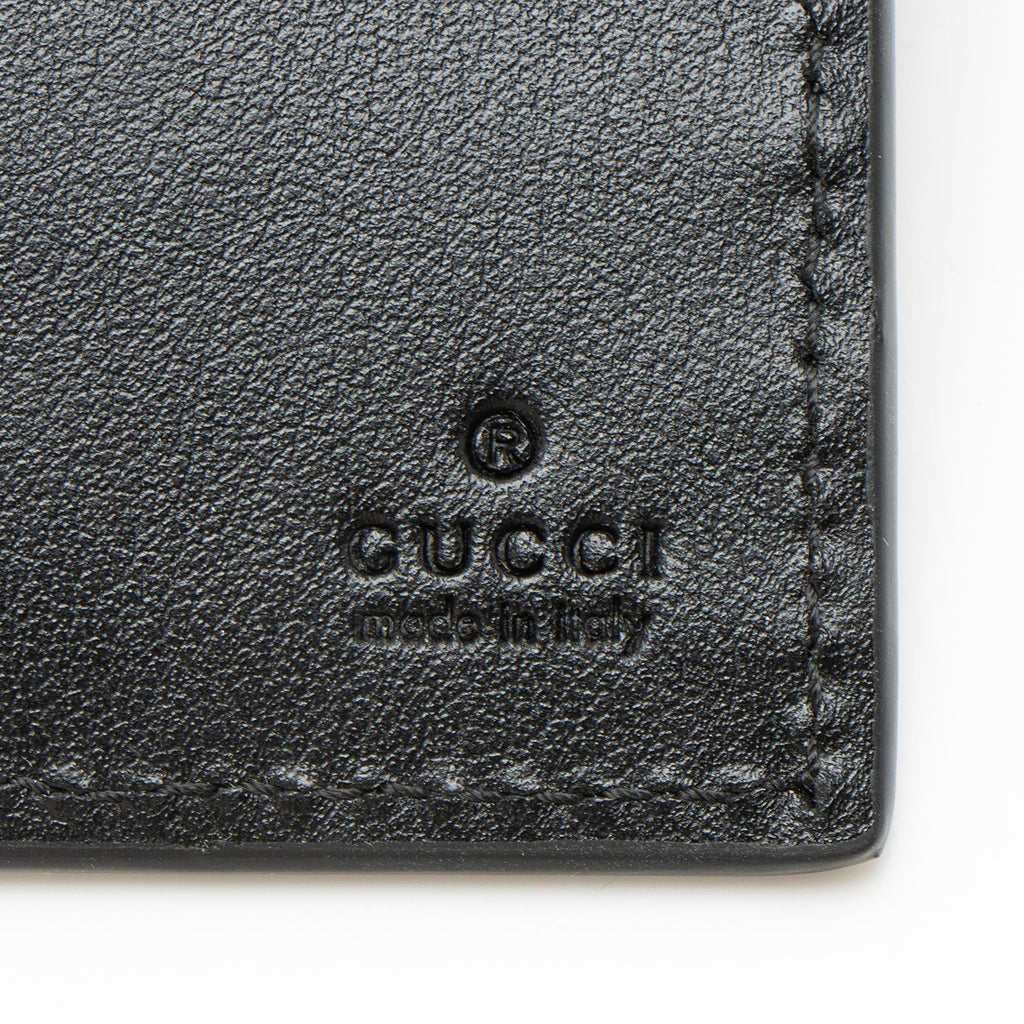 Gucci Calfskin Logo Bifold Wallet
