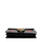 Gucci Calfskin Malaga Kid Heart GG Marmont Medium Flap Bag
