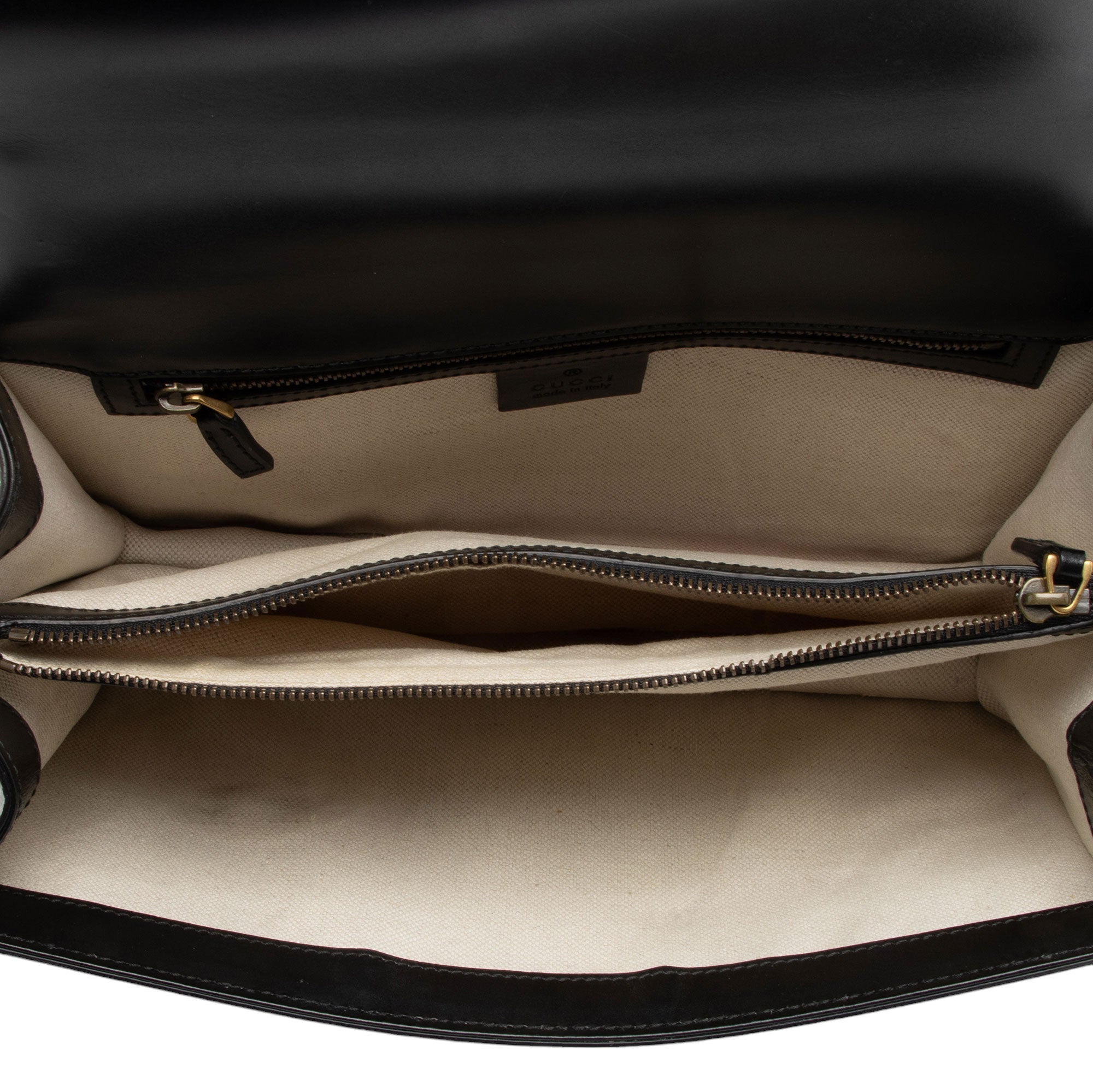 Gucci Calfskin Malaga Kid Heart GG Marmont Small Flap Bag (SHF-oXH119)