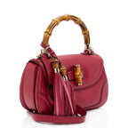 Gucci Calfskin New Bamboo Top Handle (SHF-v2KUgA)