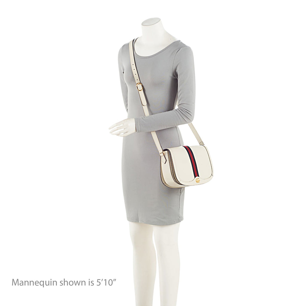 Gucci Calfskin Ophidia Flap Messenger (SHF-d4mnSM)