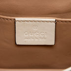 Gucci Calfskin Pearl Bee Broadway Mini Shoulder Bag (SHF-tRht4u)