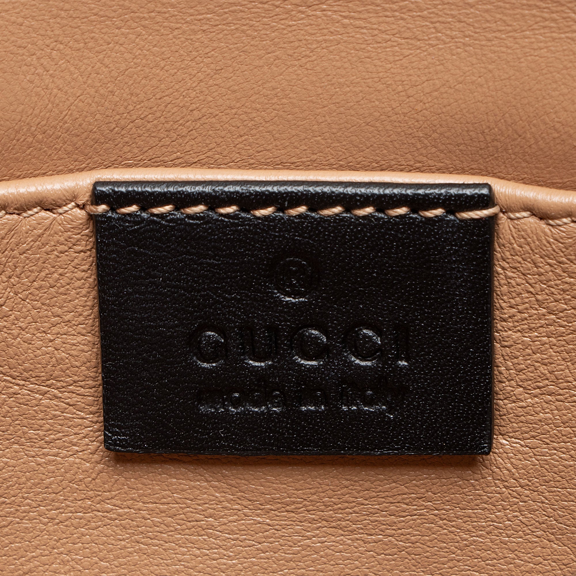 Gucci Calfskin Pearl Bee Broadway Mini Shoulder Bag