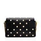 Gucci Calfskin Pearl Tiger Broadway Mini Shoulder Bag