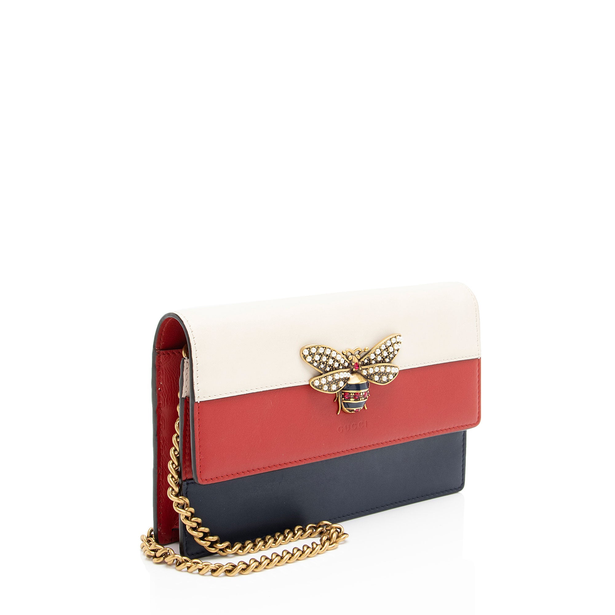 Gucci Calfskin Queen Margaret Wallet on Chain