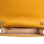 Gucci Calfskin Raffia Bamboo Diana Mini Chain Crossbody