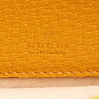 Gucci Calfskin Raffia Bamboo Diana Mini Chain Crossbody